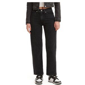 NWT Levi's '94 Baggy Black Denim Jeans. Mid Rise Loose Straight Leg. Size 24W